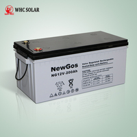 Batterie rechargeable à cycle profond agm gel 12v 24v 100ah 150ah 200ah 250ah 300ah 400ah batteries au plomb ups