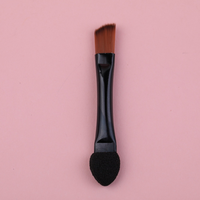 Ombre à paupières jetable et pinceau à sourcils, pinceau à eye-liner portable, pinceau de maquillage, pinceau à fard à paupières, double embout 2-en-1