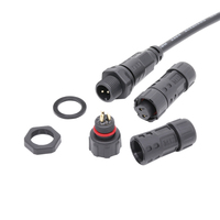 Panneau d'affichage à éclairage Led monté sur 4 broches mâle moulé 22/24 AWG Câble à assemblage femelle Pin Connecteur IP M12