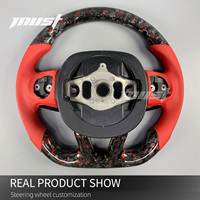 Volant à LED en fibre de carbone forgé personnalisé pour Dodge Challenger SRT Hellcat Demon 392 Charger Hemi R/T Scat Pack Durango