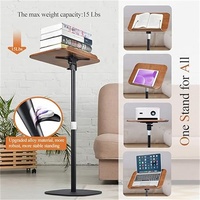 Mesa de Conferencias Minimalista Moderna de Madera, Mesa de Exhibición de Biblias, Podio Ajustable para la Iglesia para Recibir Premios