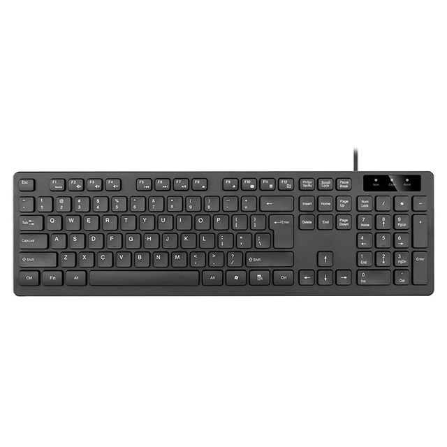 JERTECH Chinese Factory Custom OEM Wire Tablet Laptop Keyboard USB Wired PC Computer Office Wire Keyboard