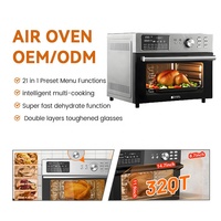 Horno de Aire Inteligente Económico de Alta Calidad, Doble Capa, Vidrio Templado, Baja Temperatura Superficial Durante el Uso, Más Seguro al Cocinar