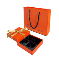 Boîte à chocolat personnalisée de luxe avec insert en plastique alimentaire pour base de couvercle, emballage étanche, logo en relief et marquage à chaud