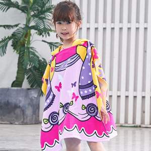 Serviettes <span class=keywords><strong>de</strong></span> <span class=keywords><strong>bain</strong></span> <span class=keywords><strong>de</strong></span> plage à capuche imprimées sur mesure, animaux absorbants ultra doux pour enfants et adolescents - Product Image 4