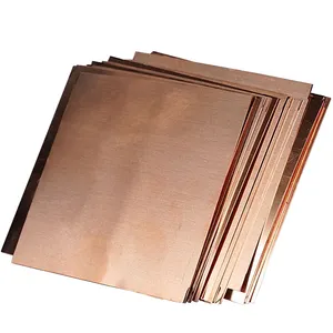 Lámina/placa de cobre puro 99.999% de alta calidad, espesor personalizado de 0,3mm-5mm