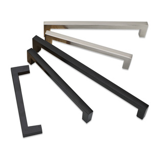 Gagang Kabinet Persegi Hitam <span class=keywords><strong>Matte</strong></span> 32MM 64MM, Tarikan Pintu Lemari Panjang - Product Image 5