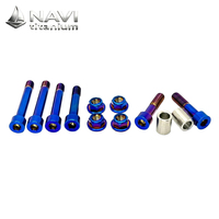 Écrous de roue en titane NAVI GR5 pour Sur-Ron LBX Ultra Bee, plus légers, bleu argenté anodisé, M14x1.5, écrous de roue en titane noir