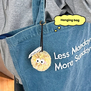 Llaveros de Peluche <span class=keywords><strong>Kawaii</strong></span> de Anime con Pompón de Pelo, Juguetes y Colgantes Ecológicos para Mochila - Product Image 4