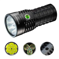 Lampe torche puissante Sofirn Q8 Plus 16000LM rechargeable, haute luminosité, 6x LED, Anduril 2.0 UI, lampe de recherche pour le camping en plein air
