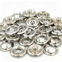 Accessoires vestimentaires personnalisés : Boutons-pression métalliques à cinq griffes recouvertes, boucles à cinq griffes, capuchons de boutons-pression
