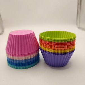 Stampo in Silicone Multicolore <span class=keywords><strong>per</strong></span> Torte, Biscotti, Muffin e Candele, Set di 12 Stampi <span class=keywords><strong>per</strong></span> Cupcake - Product Image 5