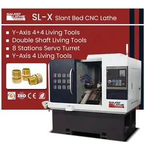 6 Axis gang type Cnc Lathe Manufacturers Metal Lathe Machine Cnc Lathe For Brass Fitting