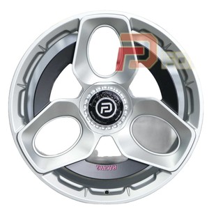 عجلات سبائك مطروقة من BEST/<span class=keywords><strong>BSA</strong></span> |   حروف حمراء على خلفية فضية مطفأة، مصنوعة من سبائك الألومنيوم 6061-T6 المطروقة بقوة 10,000 طن |   قابل للتخصيص بالكامل لجميع المركبات - Product Image 5