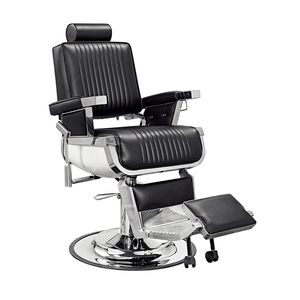 Silla <span class=keywords><strong>de</strong></span> barbería <span class=keywords><strong>de</strong></span> cuero y PVC con rotación <span class=keywords><strong>de</strong></span> 360 grados, estilo europeo antiguo, venta al por mayor <span class=keywords><strong>de</strong></span> fábrica - Product Image 3
