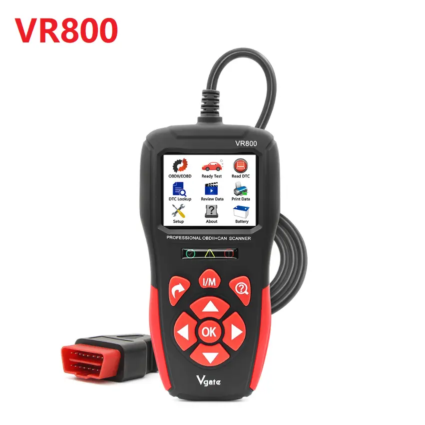 VR800 Vgate OBD2เครื่องอ่านรหัสความผิดปกติ,OBD-II สามารถวินิจฉัยเครื่องมือสแกนตรวจสอบเครื่องยนต์รถแสงสแกนเนอร์ที่มีข้อมูลสด (VR800)