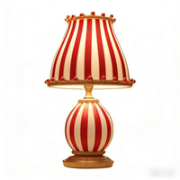 Lampe de table rétro américaine style cirque, décoration de comptoir émaillée rêveuse, lampe d'ambiance pour restaurant