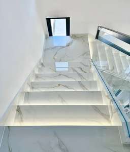 Piastrelle da Pavimento in Gres Porcellanato Smaltato <span class=keywords><strong>60x60</strong></span> 80x80 di Lusso Effetto Marmo Lucido per Interni e Soggiorno in Vendita all'Ingrosso - Product Image 4