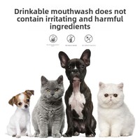 PetFit Bain de bouche personnalisable pour chiens et chats 250ml – Style mignon, extrait végétal, nettoyage doux, haleine fraîche, blanchiment des dents et des gencives