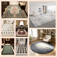Tapis en nylon de haute qualité de style européen et turc, doux, tufté, durable, imprimé, taille et design personnalisés pour salon, hôtel