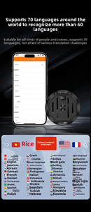 Asistente de teléfono portátil Dispositivo de traductor de voz Grabaciones de reuniones Idioma en tiempo real Traductor Ai Traductores inteligentes - Product Image 6