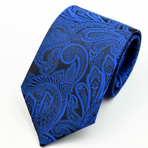 Diseño personalizado de fábrica Paisley patrón <span class=keywords><strong>traje</strong></span> accesorios hombres 8cm poliéster <span class=keywords><strong>corbata</strong></span> para hombres regalo - Product Image 4