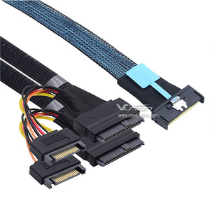 MCIO X8 74 Pin a <span class=keywords><strong>2</strong></span> X SFF-8639 U.<span class=keywords><strong>2</strong></span> cavo-50CM - Product Image 3