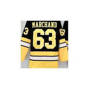 Versand bereit Boston Brad Marchand Black Alternatives 100-jähriges Jubiläum Best Quality Stitched National Hockey Jersey - Product Image 1