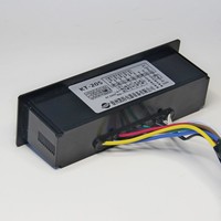 Controlador de temperatura programable KT-205 controla 5 funciones: refrigeración, descongelación, ventilación, iluminación y desempañador.