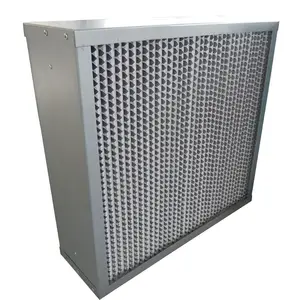 Cost Price Galvanized Frame 610*305*292mm H14 Deep Pleated Hepa Filter for Electronics Industry