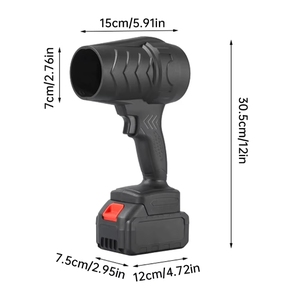 Soplador Industrial Inalámbrico Eléctrico Hustech Variable-Turbo de 35000 RPM (Batería Certificada) - Product Image 2