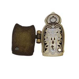 No MOQ Flip Soft spille da bavero Badge personale personalizzato con scheda di supporto può essere chiuso Pin smaltato incernierato aperto - Product Image 5
