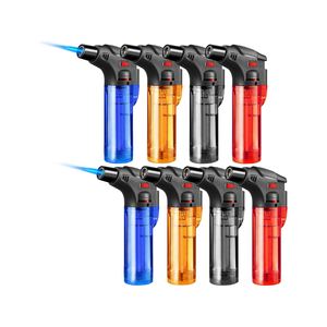 2023 Creative <b>Cheap</b> Bbq Kitchen Multi Color Flame Butane Jet Plastic Torch Gas Windproof Refillable Eco-Friendly Cigar Giveaways - Product Image 1