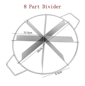 เครื่องตัดพิ<span class=keywords><strong>ซ</strong></span><span class=keywords><strong>ซ</strong></span>่าและเค้กสแตนเลสทรงกลม 6/7/8/9/10 ช่อง ลดราคาพิเศษ - Product Image 3