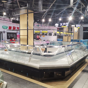 Vitrines réfrigérées à température unique pour la vente directe de viandes/fruits de mer, idéales pour les supermarchés - Product Image 1