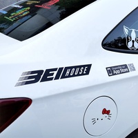 Autocollants de transfert de lettres découpées personnalisées résistantes aux UV et aux intempéries, autocollants en vinyle pour pare-chocs et pare-brise, autocollants pour vitres de voiture