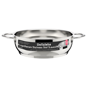 Casseruola Inox (24cm) semi fonda DELIZIOSA LAGOTHERM Cromo lucido 010733031724 - Product Image 2