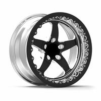 Jantes forgées Deep Dish 3 pièces style S71 à lèvre polie 5x120 pour Chevrolet Corvette Z06 CTS-V Drag Race