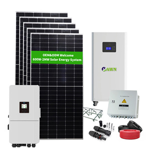 Système d'énergie solaire hybride Mate 8Kw 10KW <span class=keywords><strong>12Kw</strong></span> 15Kw 16Kw 20Kw, kit complet de système d'énergie solaire pour usage domestique - Product Image 1