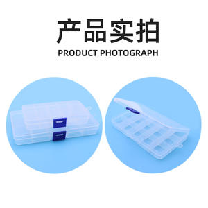 Autre boîte de rangement pour vis de lunettes, boîte de tri rectangulaire en plastique rigide de 3 à 5,9 pouces pour accessoires de lunettes - Product Image 4