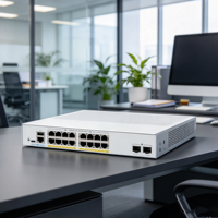 C1300-16P-2G Switch Gigabit PoE+ Terkelola 16-Port dengan 2 Slot SFP GE untuk Jaringan Akses SMB