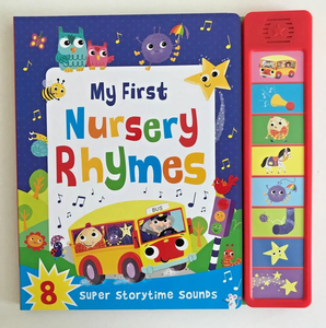 Livre sonore interactif pour bébés avec pochette rigide, poésies enfantines imprimées sur mesure, papier artistique, musique audio pour l'apprentissage précoce - Product Image 1