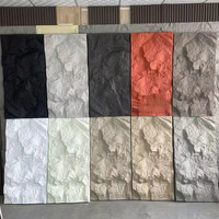Panneau mural en pierre 3D en polyuréthane léger, imitation roche, pour décoration intérieure