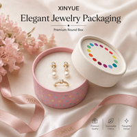 Boîte à bijoux cylindrique personnalisable avec couvercle, en papier écologique, design gaufré, élégante et luxueuse, fermeture magnétique