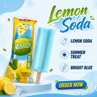 Soda glacée au citron bleu, best-seller, saveur classique rafraîchissante pour les congélateurs des supermarchés