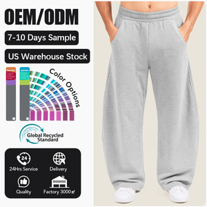<strong>Men's</strong> Essentials Fleece Heavyweight <strong>Cargo</strong> <strong>Joggers</strong> <strong>Men</strong> Mid Waist Baggy Straight Leg Sweatpants Winter Trousers for <strong>Men</strong> - Product Image 1