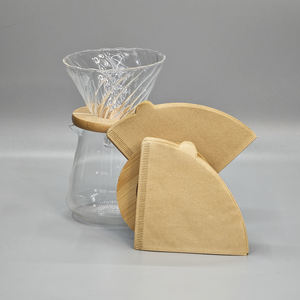 Filtros de Café Desechables de Papel Natural Blanco en Forma de V de Alta Calidad para Preparar Café por Goteo y Vertido - Product Image 3