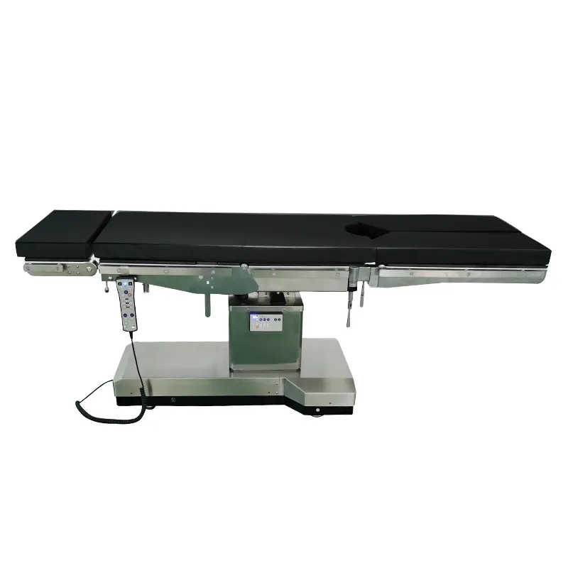 โต๊ะไฮดรอลิกไฟฟ้าสำหรับการผ่าตัดระดับไฮเอนด์โต๊ะปฏิบัติการแบตเตอรี่และโต๊ะผ่าตัดเลื่อน30ซม. RC-OTEH99F จีน