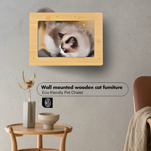 Stylish Unique Wall-Mounted <b>House</b> Wooden Hammock <b>Bed</b> for Cats Pet <b>Beds</b> - Product Image 5