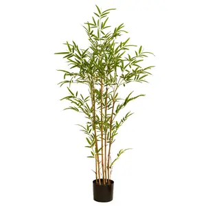 EG-G472 Indoor Floor Decoration Artifical Plastic Bamboo Plants Fencing Artificial Bamboo Trees